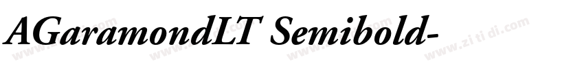 AGaramondLT Semibold字体转换